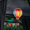 2er Set LED Solar-Heißluftballon, bunt, Feuereffekt, H 46,5 Produktbild-Vorschau 3