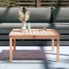 The Living Store Gartentisch 82,5x82,5x45 cm Massivholz Produktbild-Vorschau 3