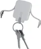 A white power bank with two keys attached to a keyring. Náhled obrázku produktu