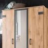 Kleiderschrank Cork Plankeneiche graphit industrial 135 cm Produktbild-Vorschau 2