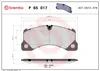 Brembo Bremsbelagsatz, Scheibenbremse Vorderachse P 65 017 Produktbild-Vorschau 4