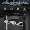 Extralink Mensola Rack 19", 1U, 250 mm, Acciaio, Grigio Anteprima dell’immagine prodotto 6