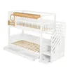 Etagenbett 90x200 cm Kinderbett Kiefer-Holz & MDF Hochbett Produktbild-Vorschau 17