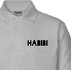 Huuraa Damen Polo Shirt Habibi Schatz Freund S Sport Grey Produktbild-Vorschau 2