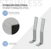 ML-Design 2x Rückenlehnenhalterung, Silber, aus Stahl, für Produktbild-Vorschau 5