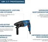 Wiertarka udarowa BOSCH Professional GBH 2-21 Podgląd zdjęcia produktu 17