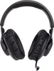 A pair of black gaming headphones is shown from the front against a white background. Produktbild-Vorschau