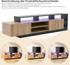 Merax Armoire TV avec LED et portes rabattables, support TV Voir les images du produit 8