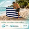 Lantigo Strandparavent Klassische Streifen 4m Windschutz Produktbild-Vorschau 8
