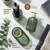 Sada koupelnových doplňků eluno BURANO, 3dílná, ze zeleného Náhled obrázku produktu 4