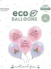 Öko-Luftballons 33 cm, Happy Birthday, Mix (1 Packung / 5 Produktbild-Vorschau 4