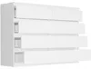 Komoda 140 cm 8 zásuvek skříňka FRAMIRE R-140-S8 bílá Náhled obrázku produktu 5