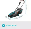 Gardena Akku-Rasenmäher PowerMax 37/36V P4A Ready-To-Use Produktbild-Vorschau 3
