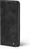 A black flip-style phone case is shown from the side against a white background. Produktbild-Vorschau