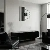 Moderní nástěnné hodiny 3D DIY Points, černé, do obývacího Náhled obrázku produktu 2