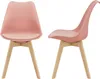 Two pink chairs are shown from different angles against a white background. Voir les images du produit