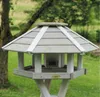 HABAU 2518 Vogelhaus Ottawa mit Silo und Ständer, grau-weiß Produktbild-Vorschau 3