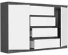 Komoda 160 cm zásuvky dveře skříňka FRAMIRE R-160-S4 Náhled obrázku produktu 5