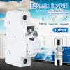 A solar fuse holder and fuse are shown in front of shipping containers and solar panels. Voir les images du produit
