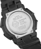 The back of a black Casio G-Shock watch with detailed engravings on the metal casing. Produktbild-Vorschau