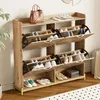 okwish Moderner Schuhschrank mit Klapptüren,Holzoptik mit Produktbild-Vorschau 1