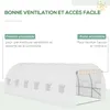 Outsunny Bâche de Rechange Serre Tunnel 18 m², bâche 6 x 3 Voir les images du produit 3
