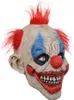 Halloween-Gesichtsbedeckung mit gruseligem Clown aus Latex Produktbild-Vorschau 1
