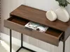 Konsolentisch NIRAI mit Schublade – schwarz/Nussbaum Produktbild-Vorschau 5