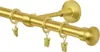 Gardinenstange 1 läufig Vorhangstange 19mm Gold-Matt Produktbild-Vorschau 5