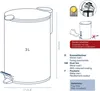 3l cubo de basura azul, línea Kela 23611 Vista previa de la imagen del producto 7