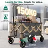 Sekey Bollerwagen faltbar 150 kg mit Bremsen, klappbarer Produktbild-Vorschau 5