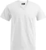 Premium V-Ausschnitt T-Shirt Herren, Weiß, M Produktbild-Vorschau 1