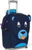 A dark blue bear-shaped children's trolley suitcase with its tongue sticking out. Produktbild-Vorschau