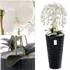 Künstliche Orchidee Kaskaden Blumenstrauß Weiß im Topf Produktbild-Vorschau 2