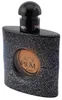Eleganter Flakon von Yves Saint Laurent Black Opium Eau de Parfum Intense mit runder Etikettierung und glänzender schwarzer Kappe. Náhled obrázku produktu