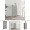 The Living Store Sideboard Grau Sonoma 34,5x34x90 cm Produktbild-Vorschau 10
