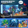 788 Teil Aquarium Baustein Set Klemmbausteine Spielzeug mit Produktbild-Vorschau 11