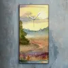 Wandbild Leinwand Bilder Wanduhr Kunstdruck 30x60 Gemälde Produktbild-Vorschau 2