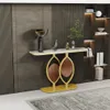 WISFOR Table console en marbre Table de couloir Table Voir les images du produit 7