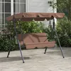 Outsunny Hollywoodschaukel 3-Sitzer Gartenschaukel mit Produktbild-Vorschau 2