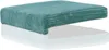 A turquoise corduroy cushion for a bench, shown on a white reflective surface. Anteprima dell’immagine prodotto