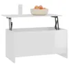vidaXL Konferenční stolek vysoký lesk bílý 102x55,5x52,5 cm Náhled obrázku produktu 7