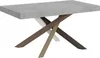 Ausziehbarer Tisch 90x160/420 cm Volantis Cemento Gestell Produktbild-Vorschau 1
