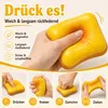 Toast Squishy Grün, süßes Brot Knetspielzeug aus PU, Slow Produktbild-Vorschau 3