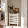FATIVO kryt topení 78x19x92 cm – vysoký kryt topení v bílé Náhled obrázku produktu 1