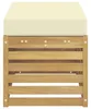 vidaXL Panca/sgabello da esterno in legno massello di Anteprima dell’immagine prodotto 4