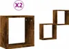 vidaXL Kubusplanken, 2 stuks, gerookt eikenhout, 30x15x30 Productafbeelding-voorbeeld 1