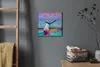 Coloray Uhr auf Leinwand 30x30 cm Wand Uhr Dekoration Produktbild-Vorschau 4