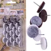 24er Set Möbelgleiter in Braun und Weiß - Möbel schützen Produktbild-Vorschau 3