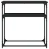 vidaXL Konzolový stůl černý 75x35,5x75 cm Dřevěný materiál Náhled obrázku produktu 4
